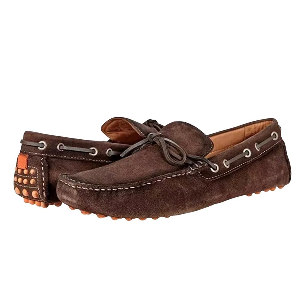 Johnnie-o Getaway Driver Driving shoe leather shoe loafer‎ brown men's size 11